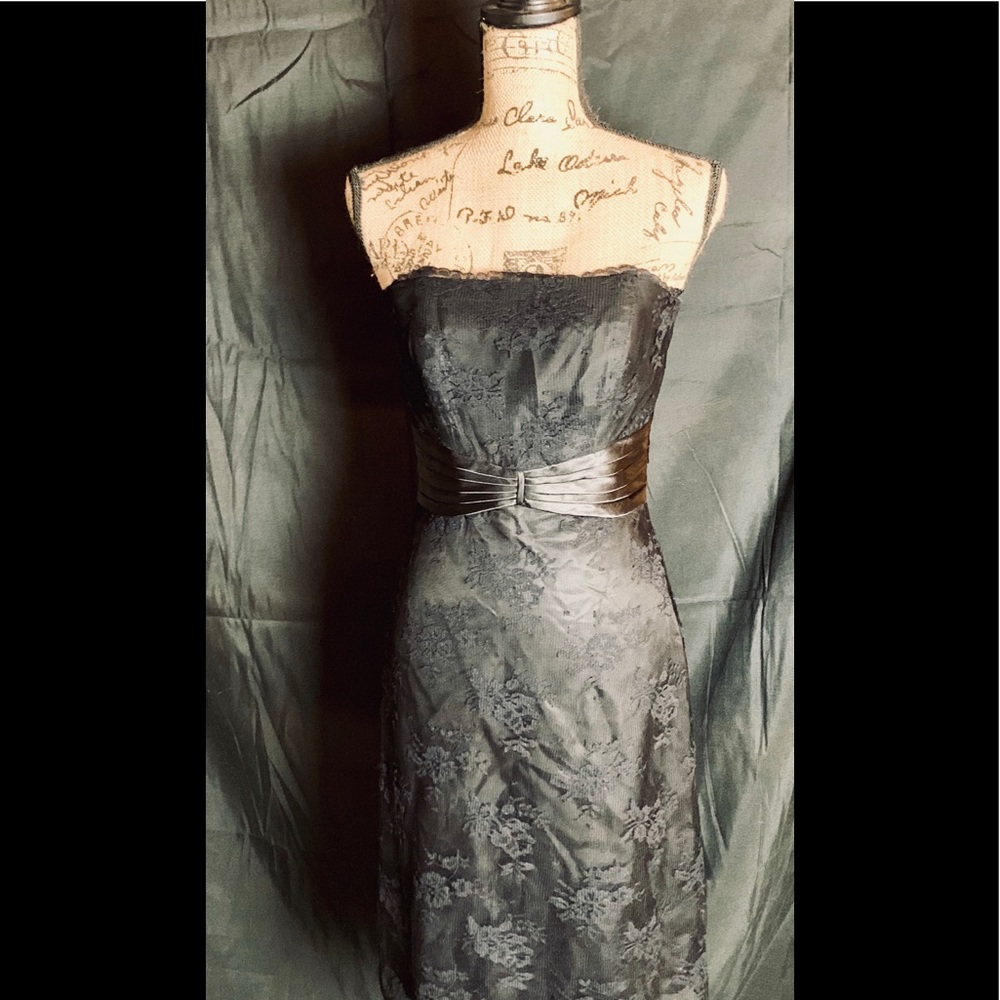 White House Black Market strapless lace dress